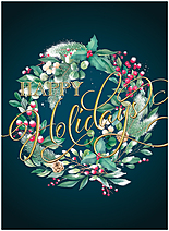 Snow Flocked Wreath H3327G-AAA